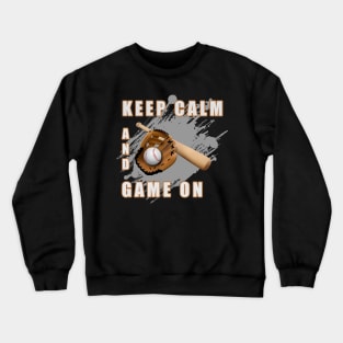 Keep calm and Game on Crewneck Sweatshirt